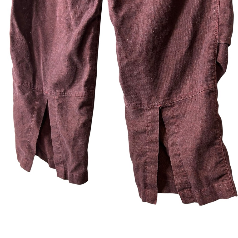 Patagonia Hemp Blend Capri Pants Burgundy Organic Outdoor Hiking Medium - Picture 6 of 13